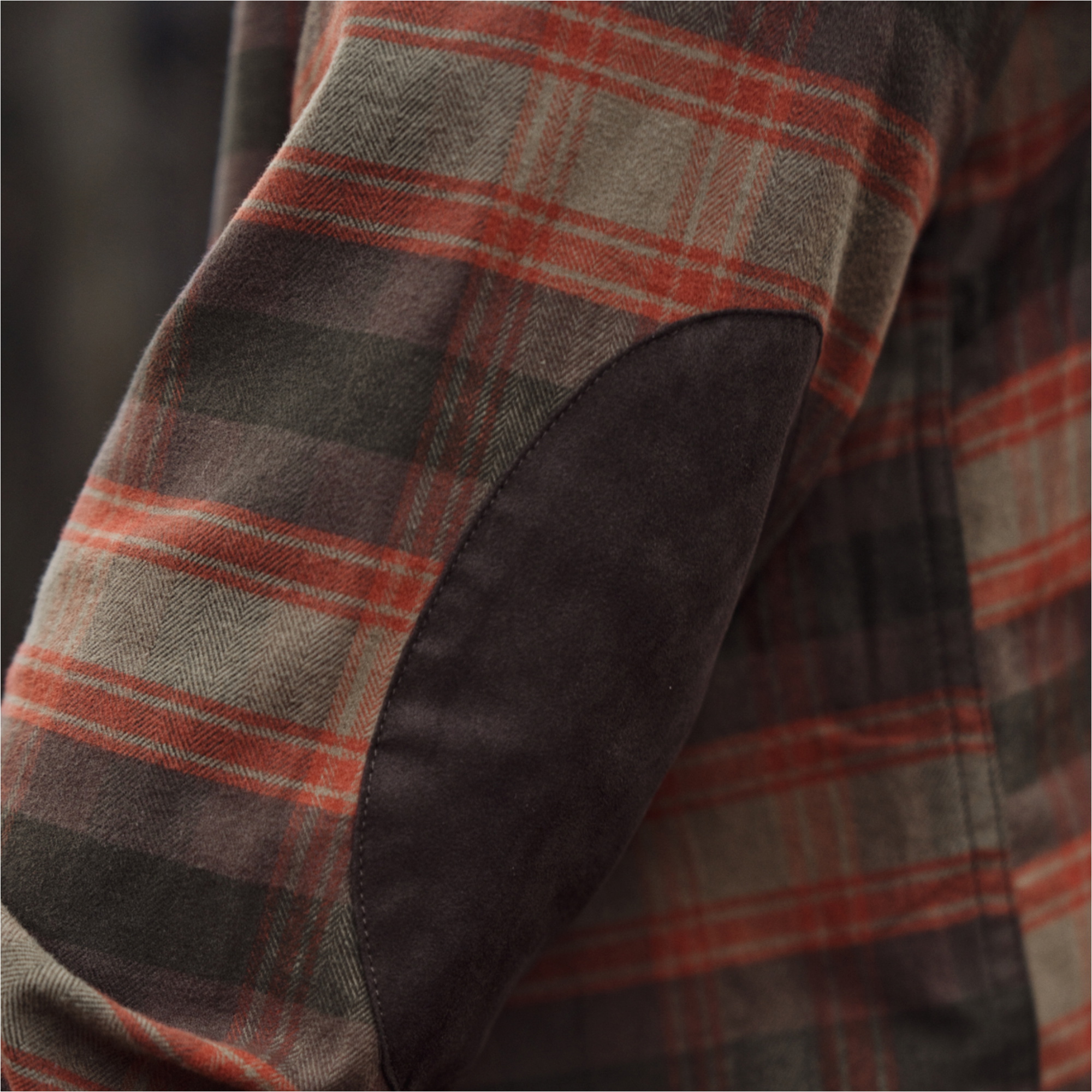2026 Harkila Heren Aivak Lange Mouw Shirt 100573206001 - Autumn Orange Check